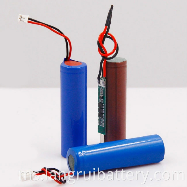 Boleh dicas semula 18650 lithium 3.7v 1800mAh Li-ion bateri untuk penyimpanan tenaga